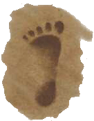 Symbole : une empreinte de pied halfelin Symbole : une empreinte de pied halfelin